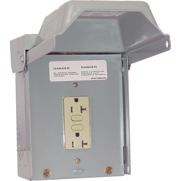 Midwest Electric Midwest Electric U010010 Unmetered Surface Power Outlets - 20A, Single W/ GFCI U010010